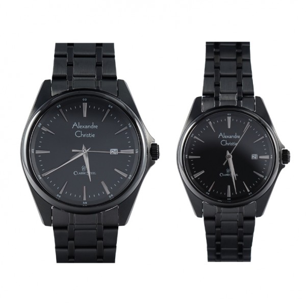 Alexandre Christie AC 8661 Full Black Couple
